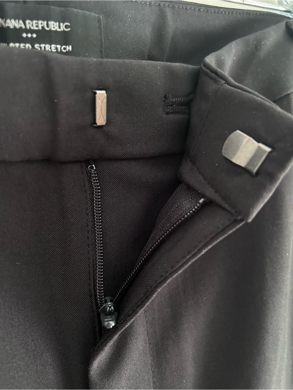 NWT Banana Republic Sculptured Stretch Black Tailored Women's Dress Pants Sz 20 - Picture 5 of 6